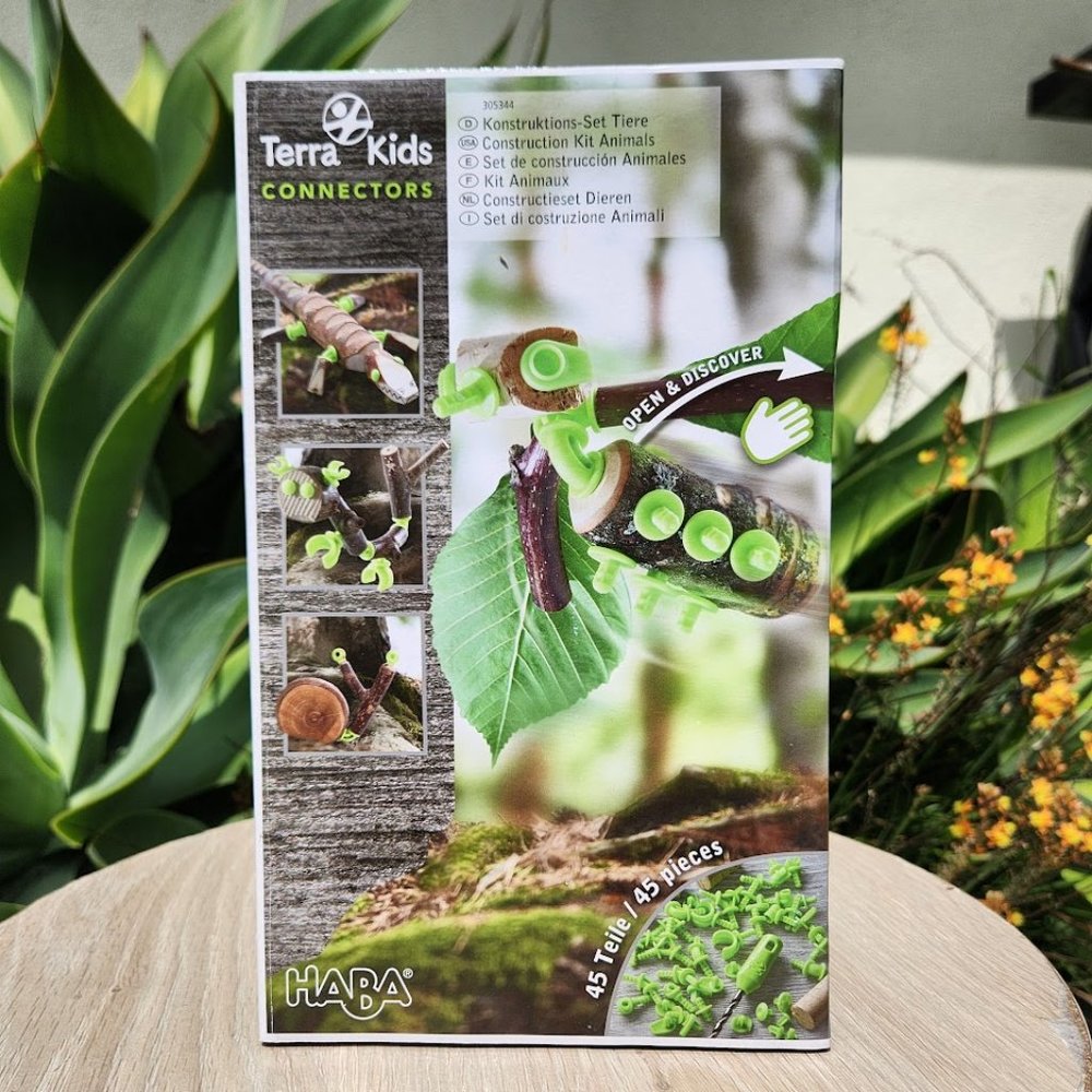 HABA Terra Kids Connectors Backyard Nature Craft Kit ENGINEERING Toy Montessori